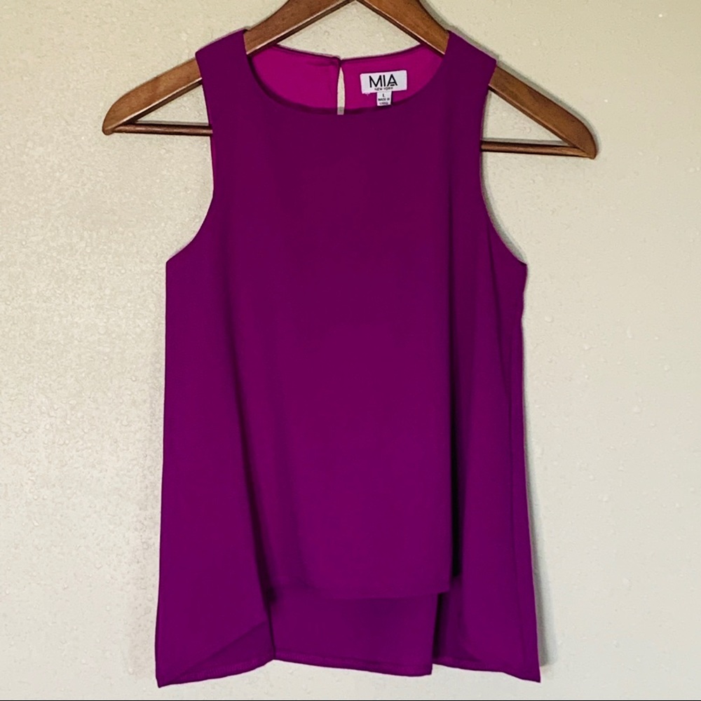 Mia Kids New York Chiffon Split Hem Tank